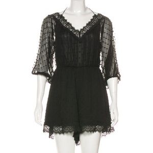 Black Zimmermann high-rise romper